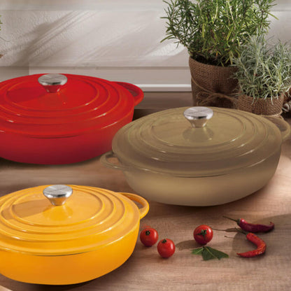 Casseruola Cocotte Ovale in Ghisa Smaltata  | Brandani