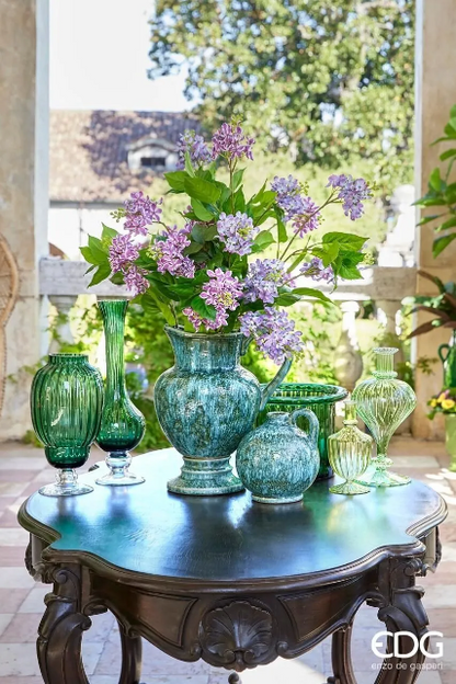 Vaso in Vetro Verde Biforma – Enzo De Gasperi