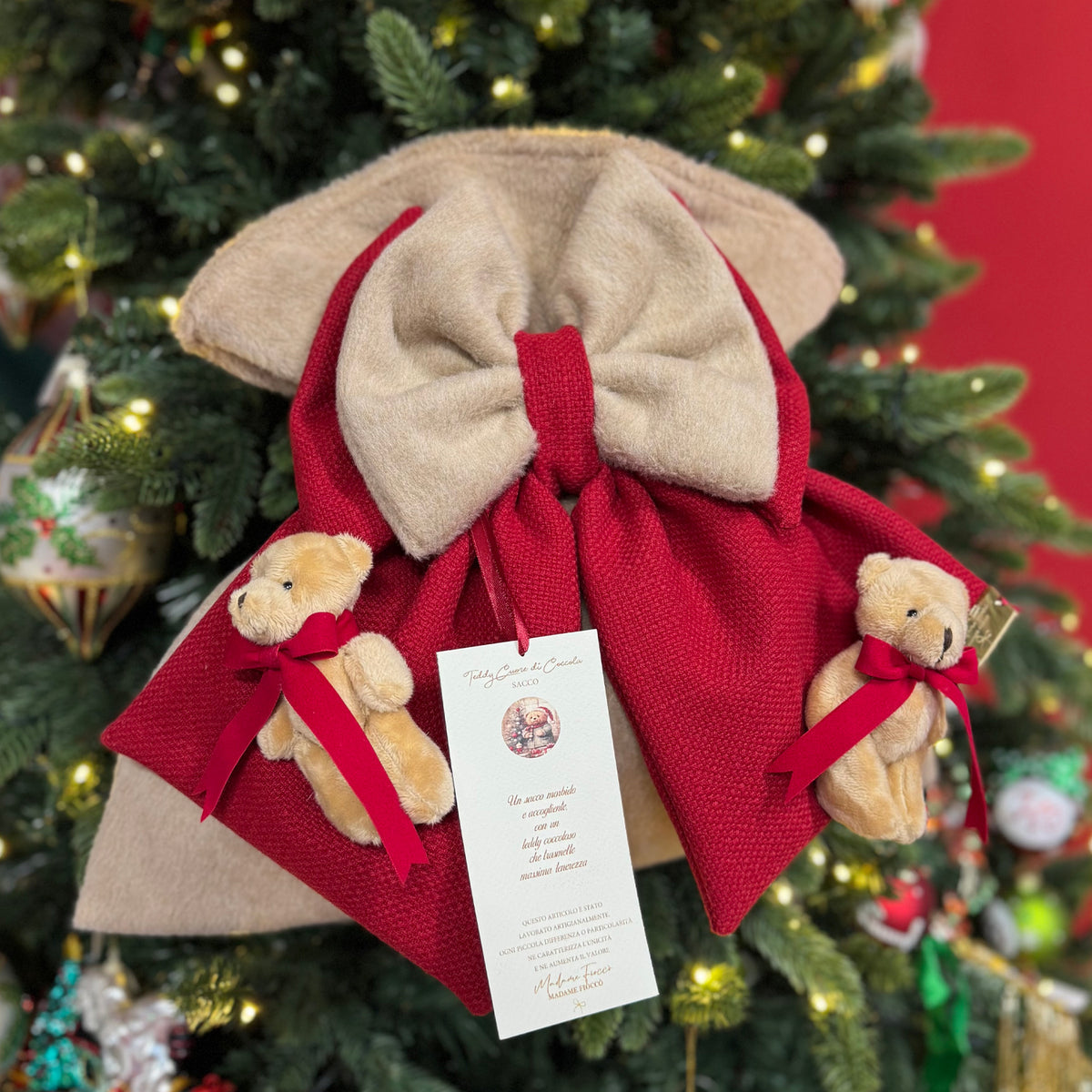 MADAME FIOCCÒ – Sacco Teddy “Cuore di Coccole”