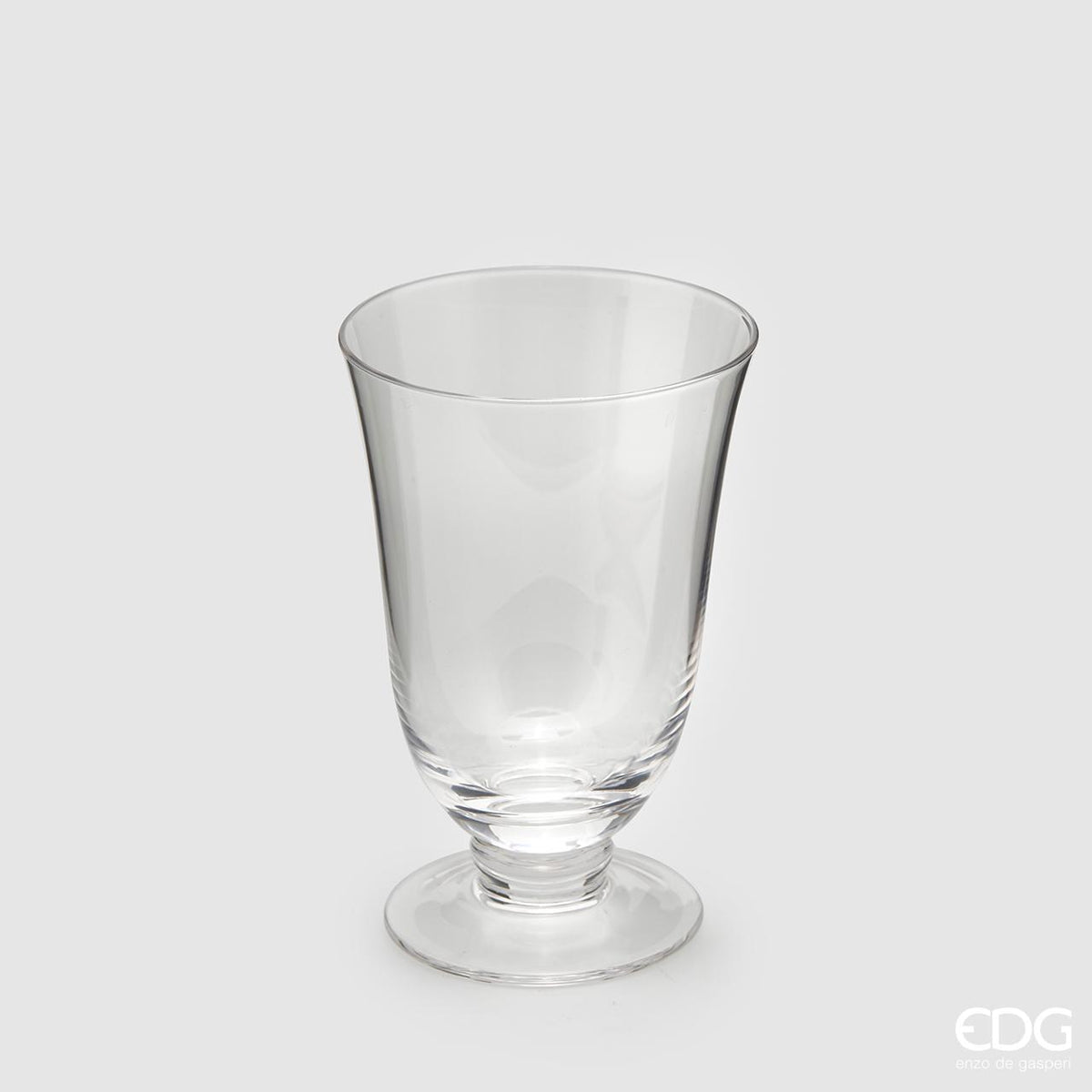 Set 4 Bicchieri con Piede in Vetro Trasparente EDG Enzo De Gasperi