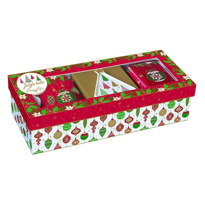 Set mug con poggiabustine e scatola in latta JINGLE BELLS di EASYLIFE