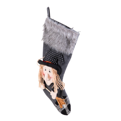 Calza Befana con Decoro - H48 cm