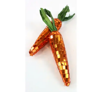 Hoff-Interieur Carota decorativa effetto specchio arancione 15 cm
