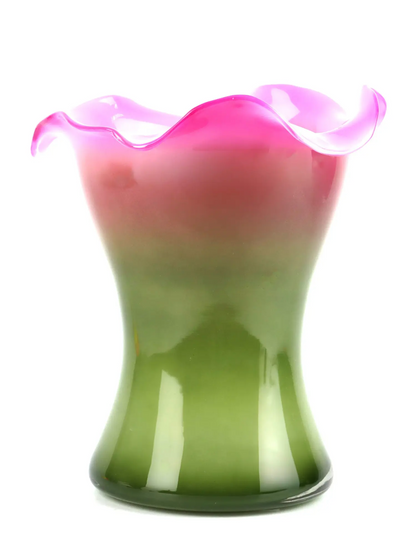Hoff-Interieur Vaso in vetro Colour Bloom verde e rosa
