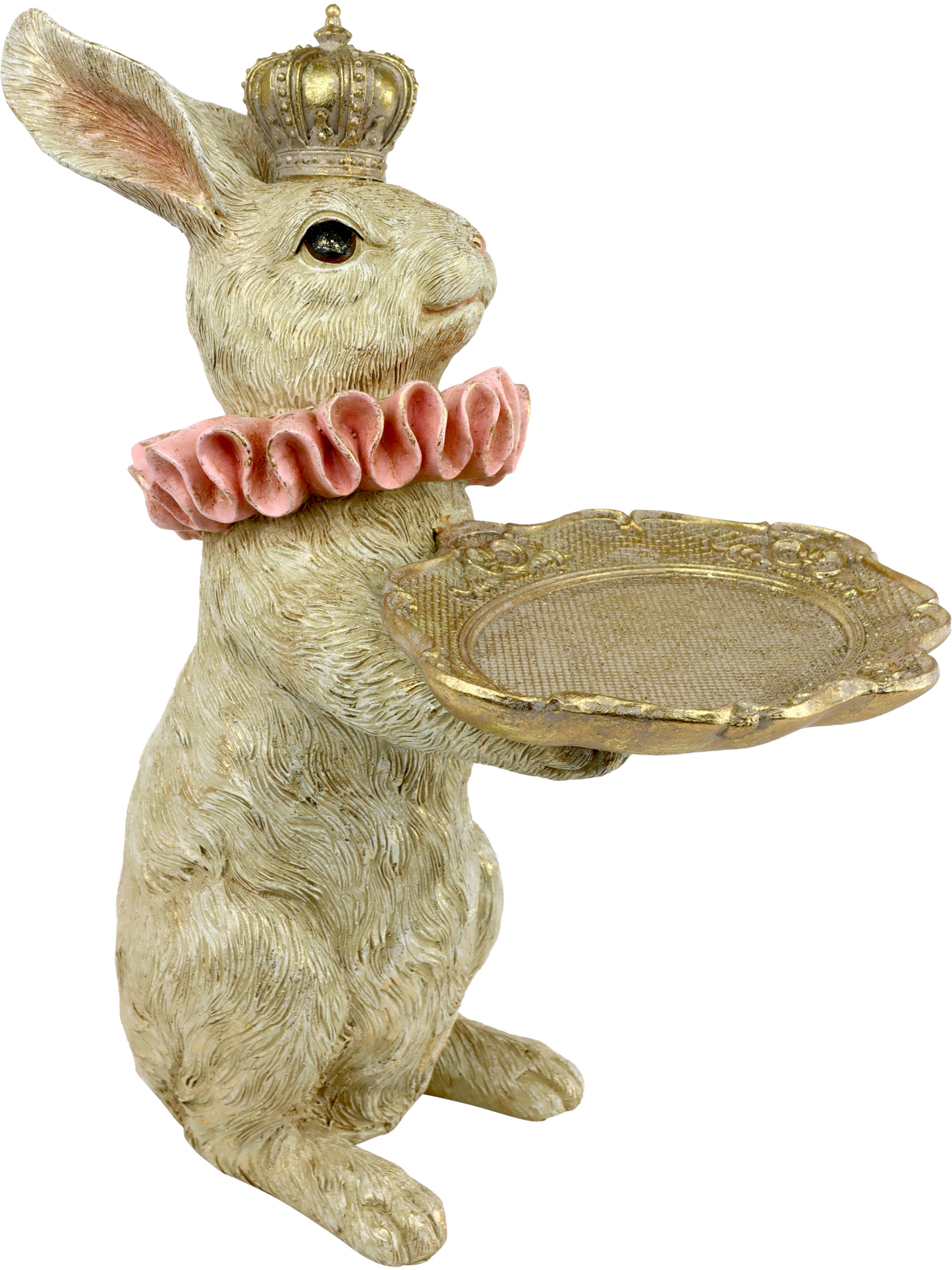 Hoff-Interieur | Coniglio Decorativo con Vassoio “Reale” – Porta Dolci Pasquale