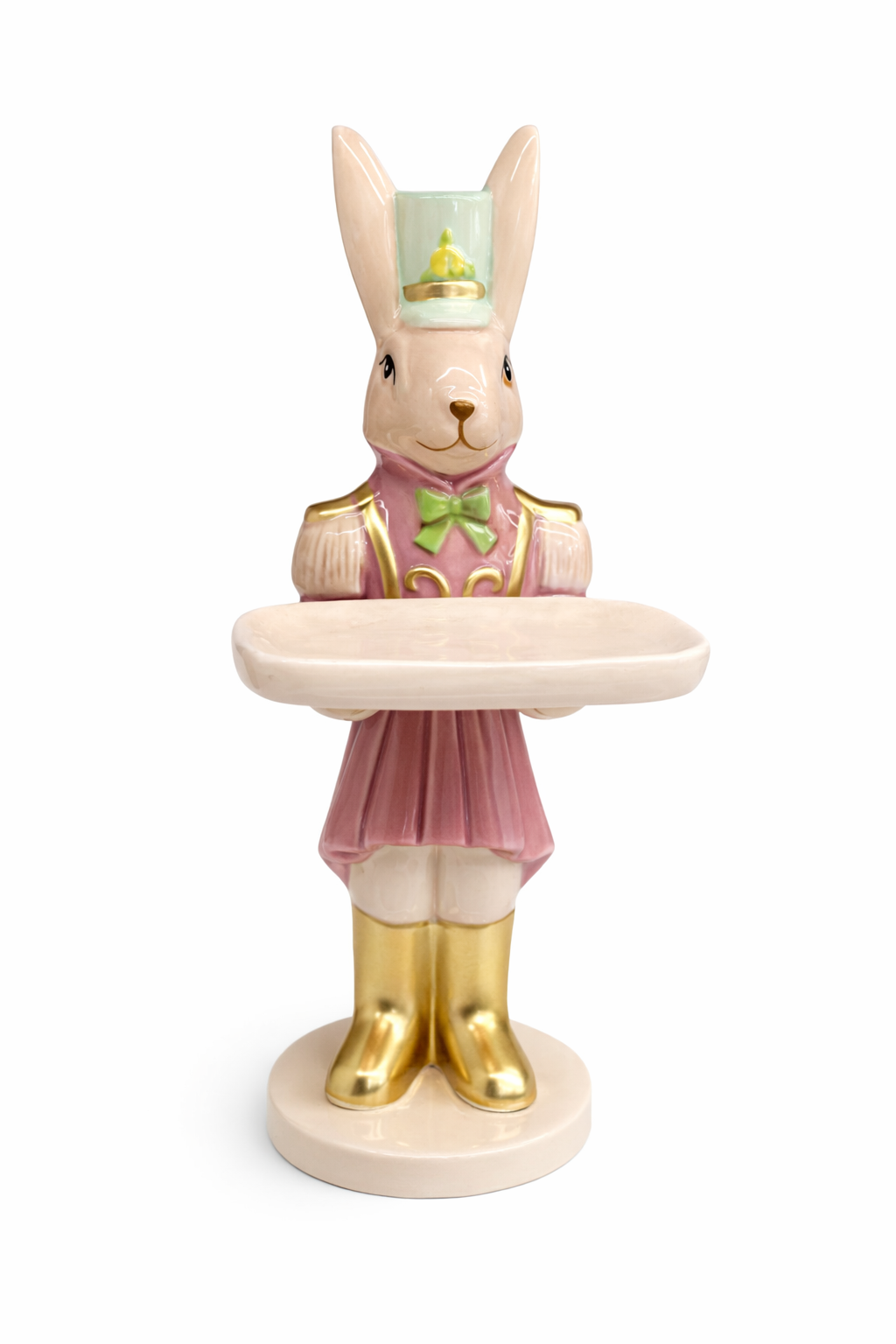 Hoff-Interieur Coniglio decorativo portavassoio in ceramica H29 cm