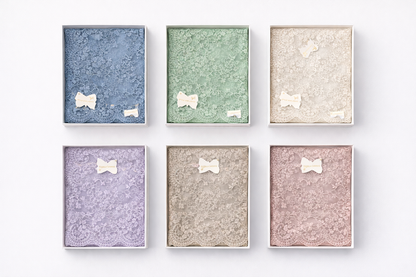 Fiori di Lena Runner in Pizzo colorato su Tulle 117x43 cm