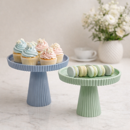 Alzatina decorativa per dolci h 17 cm – Fiori di Lena