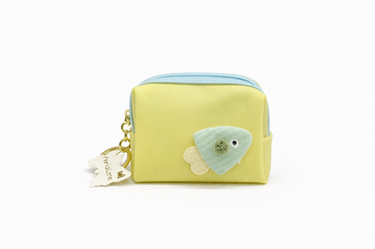 Portamonete con zip e portachiavi pesce – Fiori di Lena
