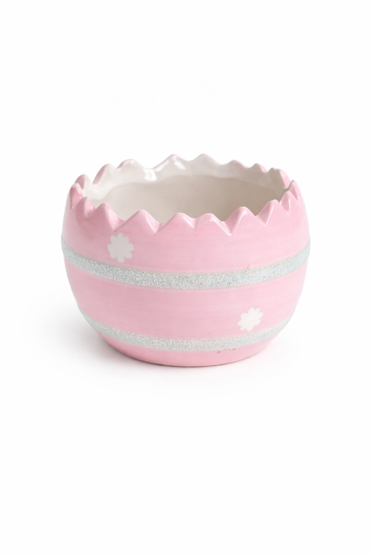 Ciotolina Guscio Uovo Decorativa Rosa Ø 8 cm