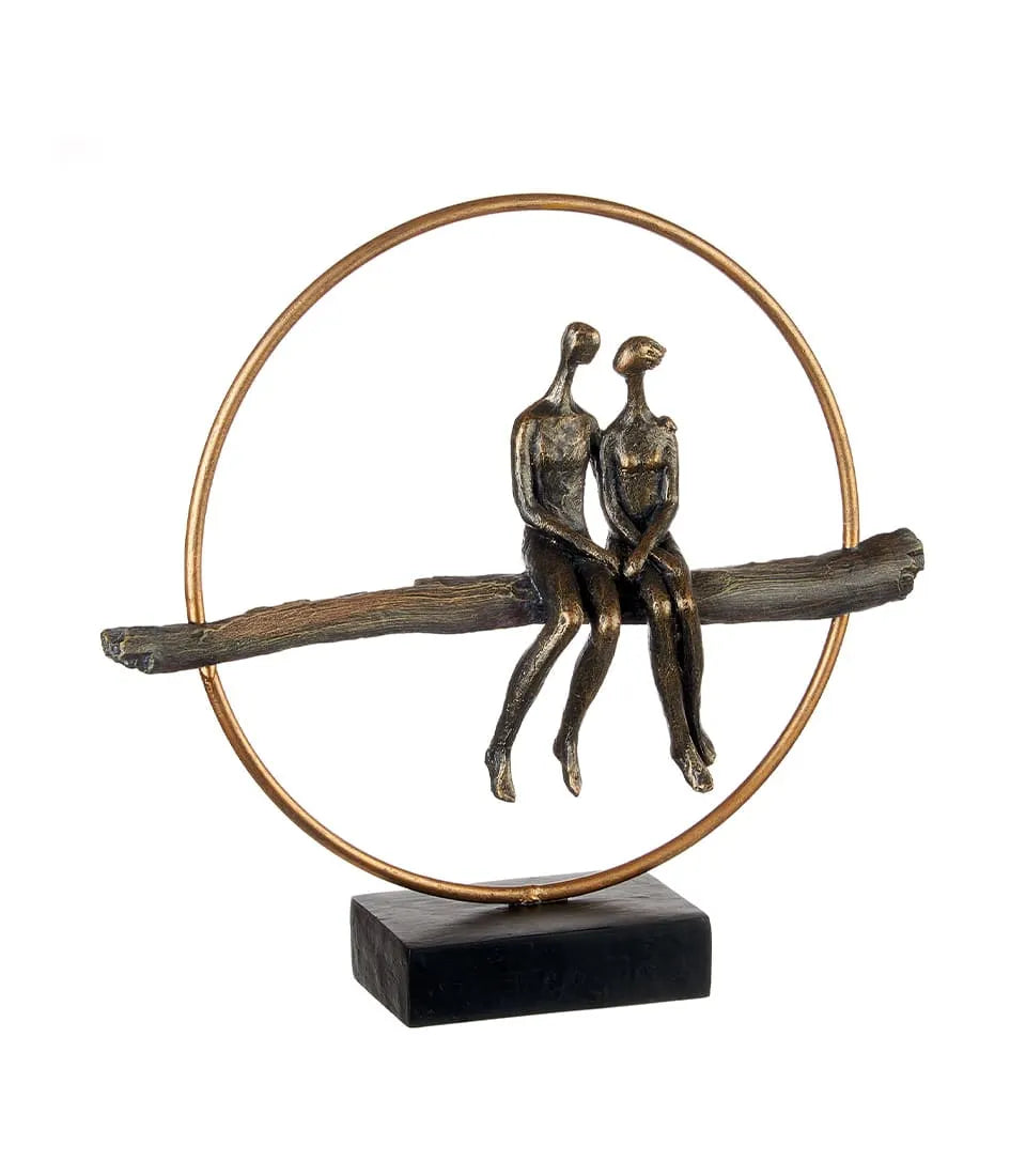 Scultura decorativa “Innamorati” - L’Oca Nera
