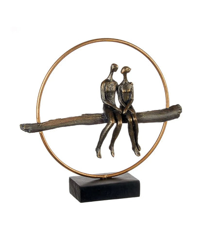 Scultura decorativa “Innamorati” - L’Oca Nera