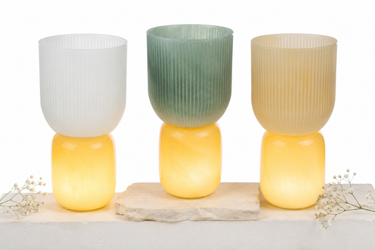 Vaso in vetro con luce LED – Le Stelle