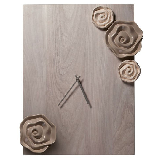 Orologio da Parete con Rose in Ceramica | Wald