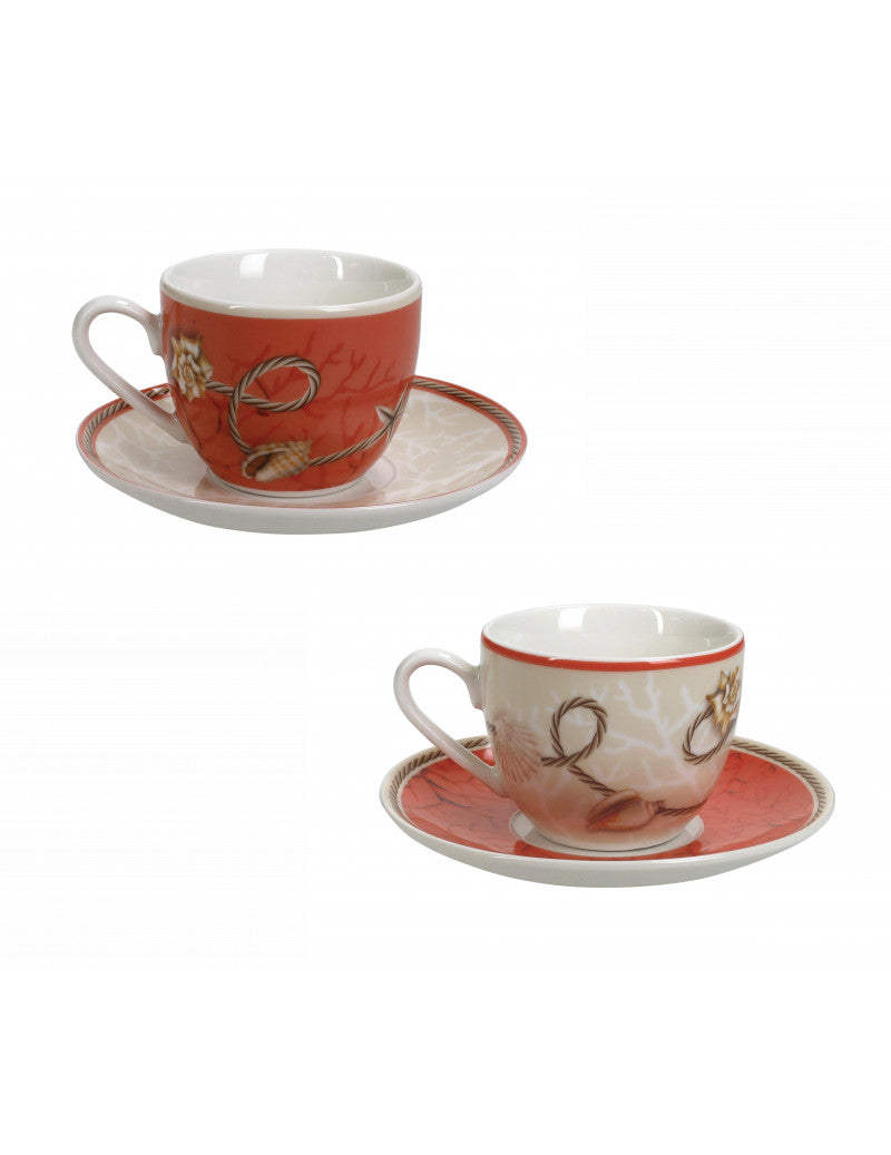 Set 2 Tazzine da Caffè con Piattino  Coraline | Brandani