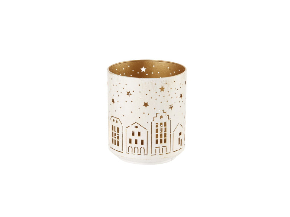 PORTACANDELA GRANDE COLLEZIONE WINTERLAND L'OCA NERA