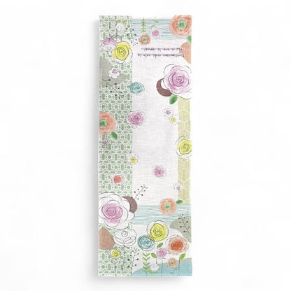 RUNNER CON DECORO NATURAL  100% COTONE WALD