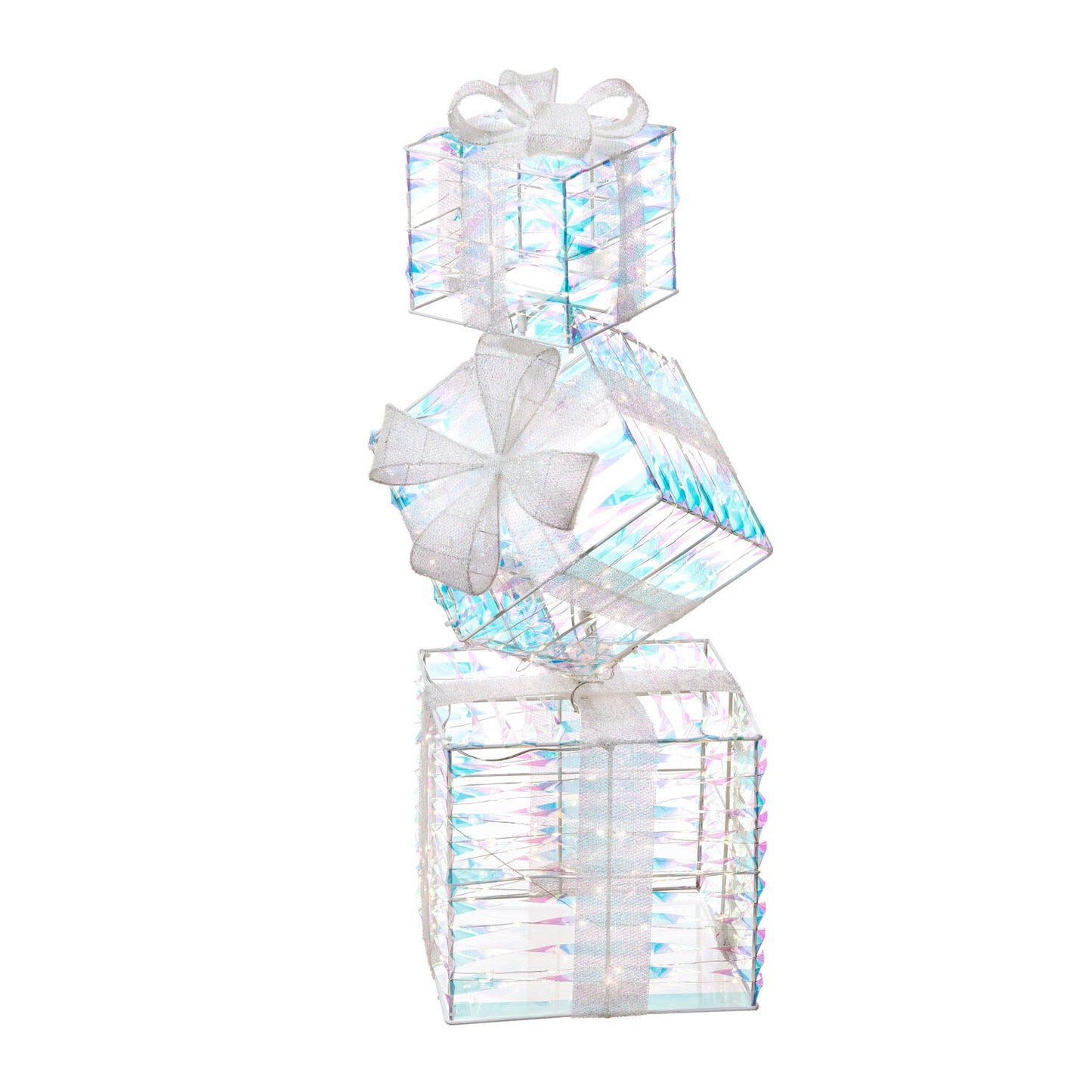 COMPOSIZIONE 3 PACCHI CON 350 LED COLLEZIONE REGALI IN FESTA L'OCA NERA