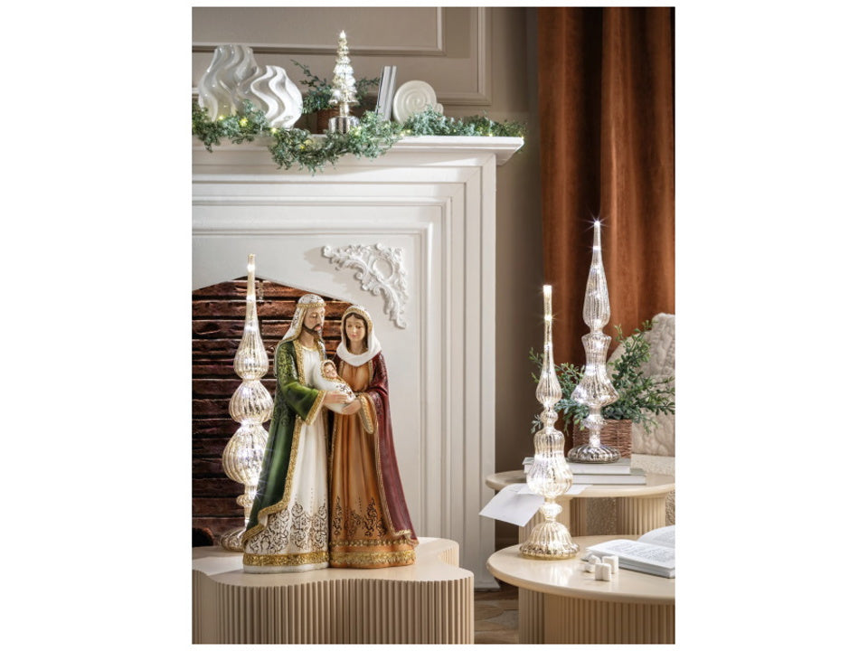 DECORAZIONE DA APPOGGIO 3 CON LED COLLEZIONE WINTER MAGIC L'OCA NERA