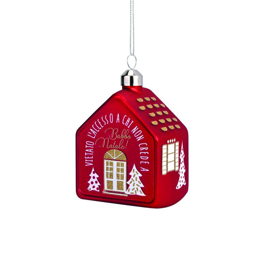 DECORO NATALIZIO CASETTA BABBO NATALE WALD