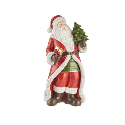 DECORO BABBO NATALE CON ALBERO L'OCA NERA