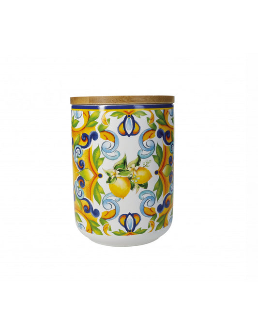 BRANDANI Barattolo con tappo in bambù CITRUS