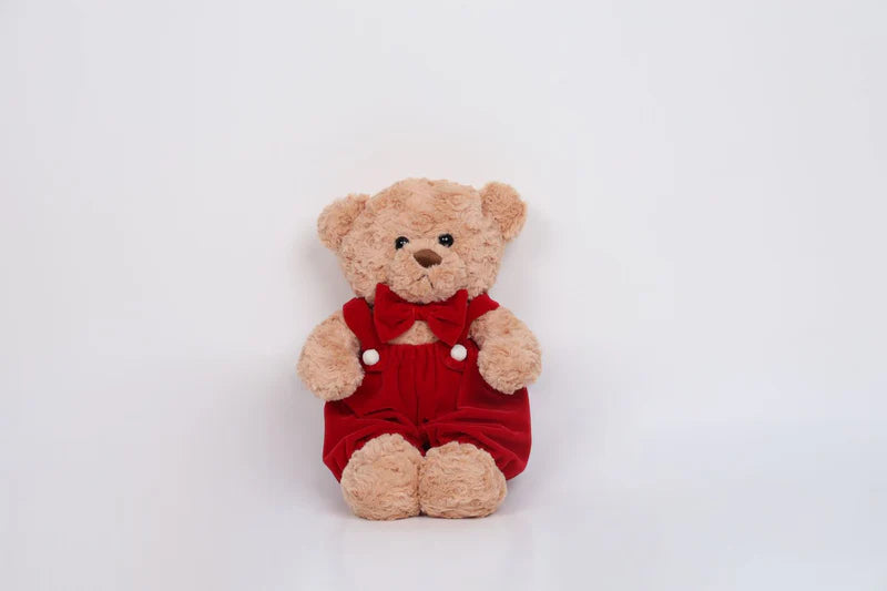 ORSO ROSSO 40CM FIORI DI LENA