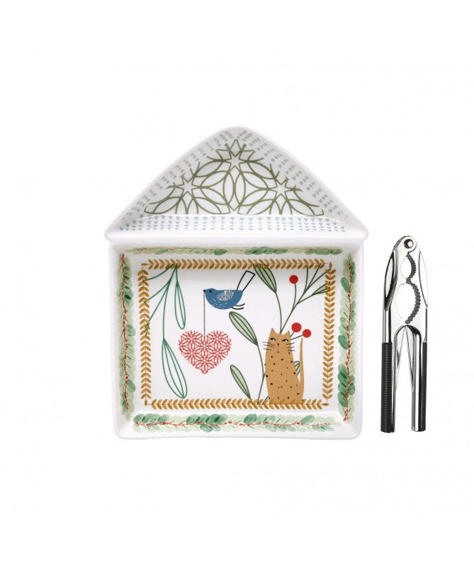 VASSOIO FRUTTA SECCA CON SCHIACCIANOCI RACCONTI DI NATALE WALD