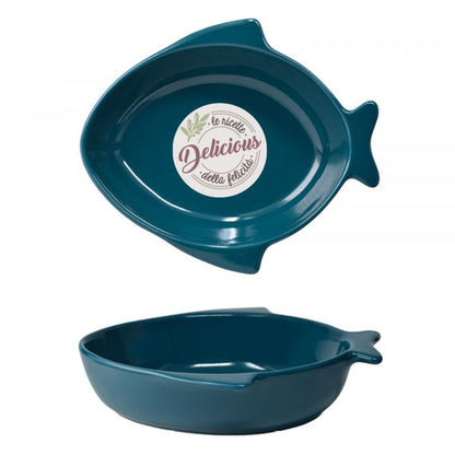 Pirofila monoporzione Pesce blu di WALD