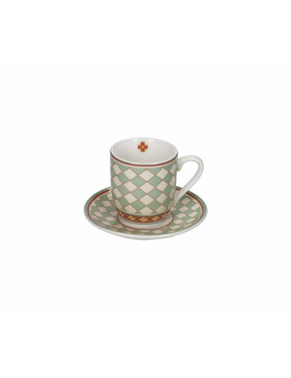 Set tazzine caffè 2 pz Quadrella LE CEMENTINE di BRANDANI